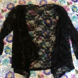 Black lace cover up